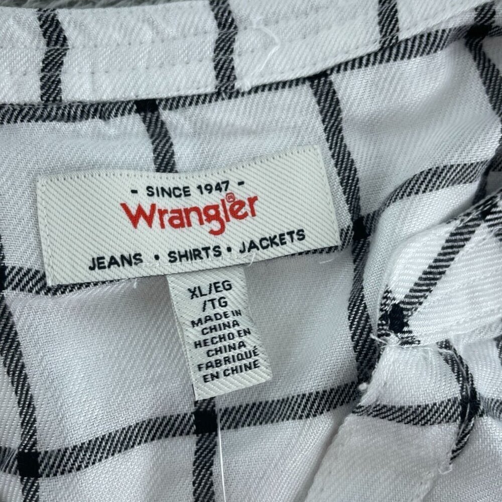 Womens Wrangler Checkered Long Sleeve Tunic Top XL V-Neck NWT 4343 - Picture 5 of 9
